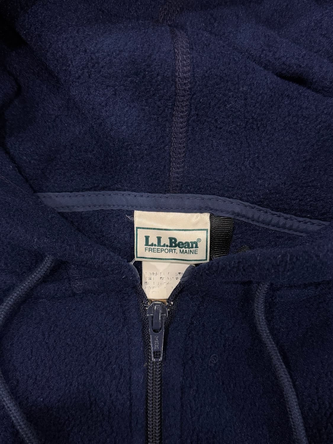 90s L.L.Bean 엘엘빈 하프넥 쿼터 집업 플리스 후드 (USA) 상품이미지8