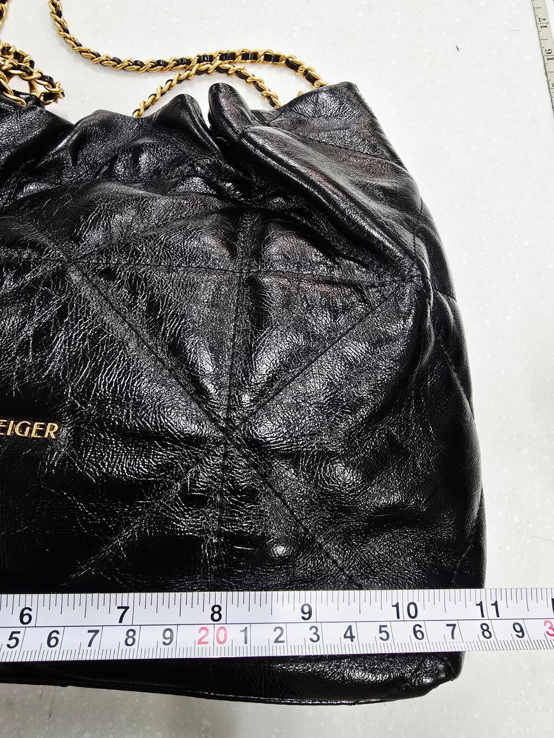 GEIGER 블랙 퀼팅 체인 숄더백 상품이미지7