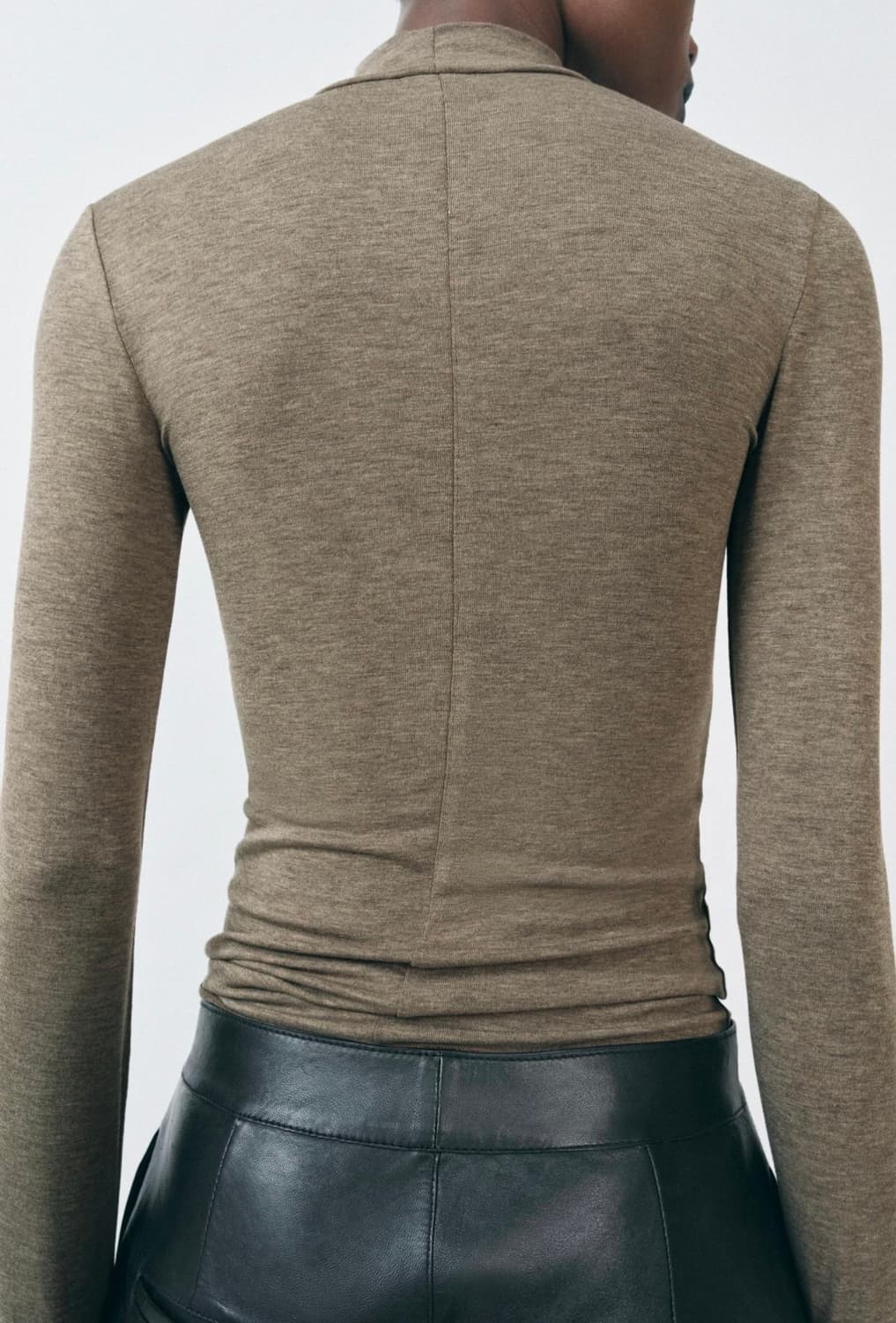 ZARA 자라 하이넥 티셔츠, 자라 폴라티, 자라 목폴라 티셔츠 상품이미지5