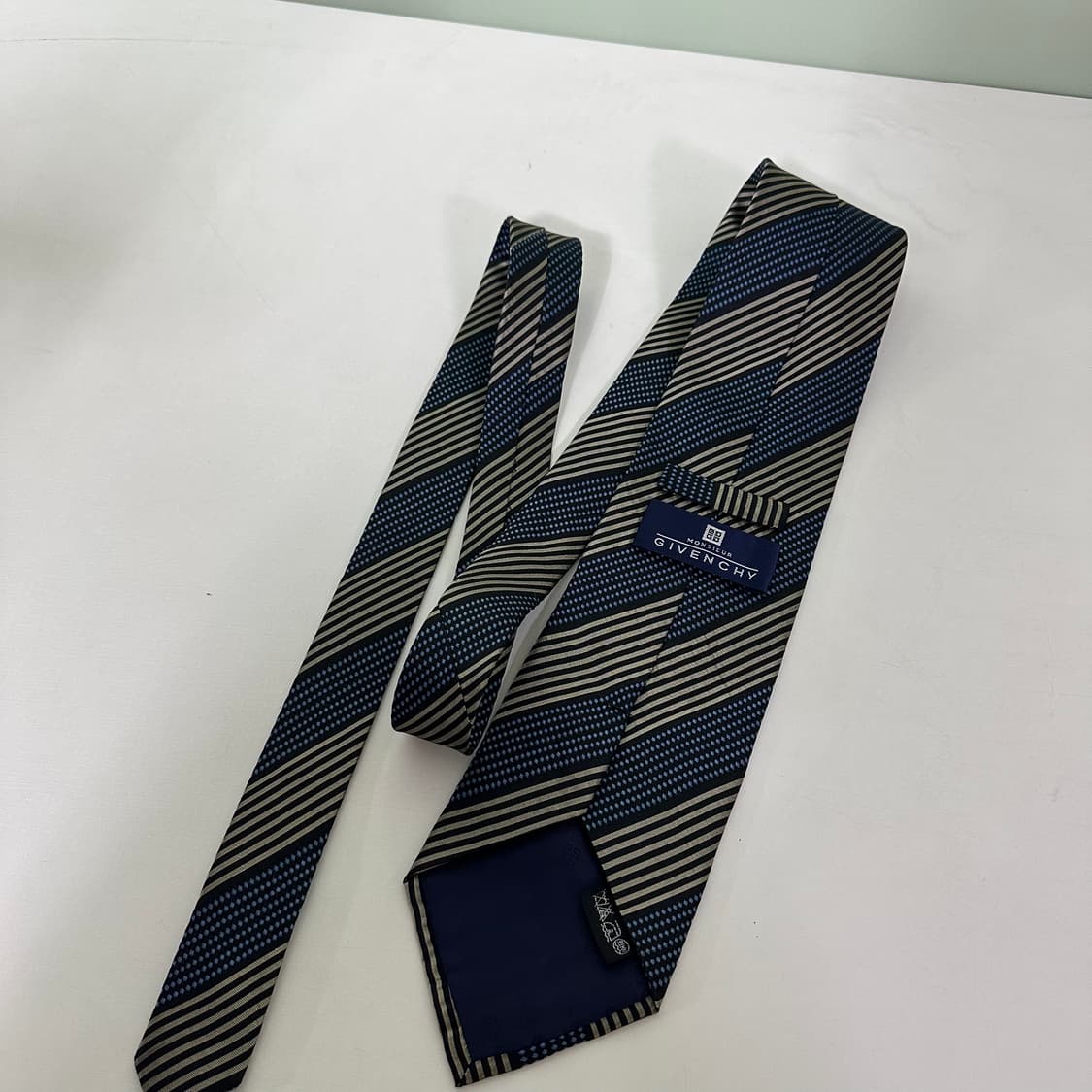 OS 지방시 실크100% 사선 넥타이 상품이미지1