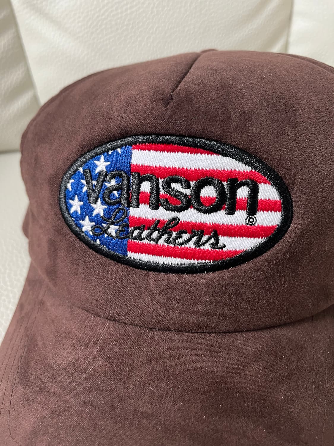 Vanson 스웨이드 성조기 캡 상품이미지2