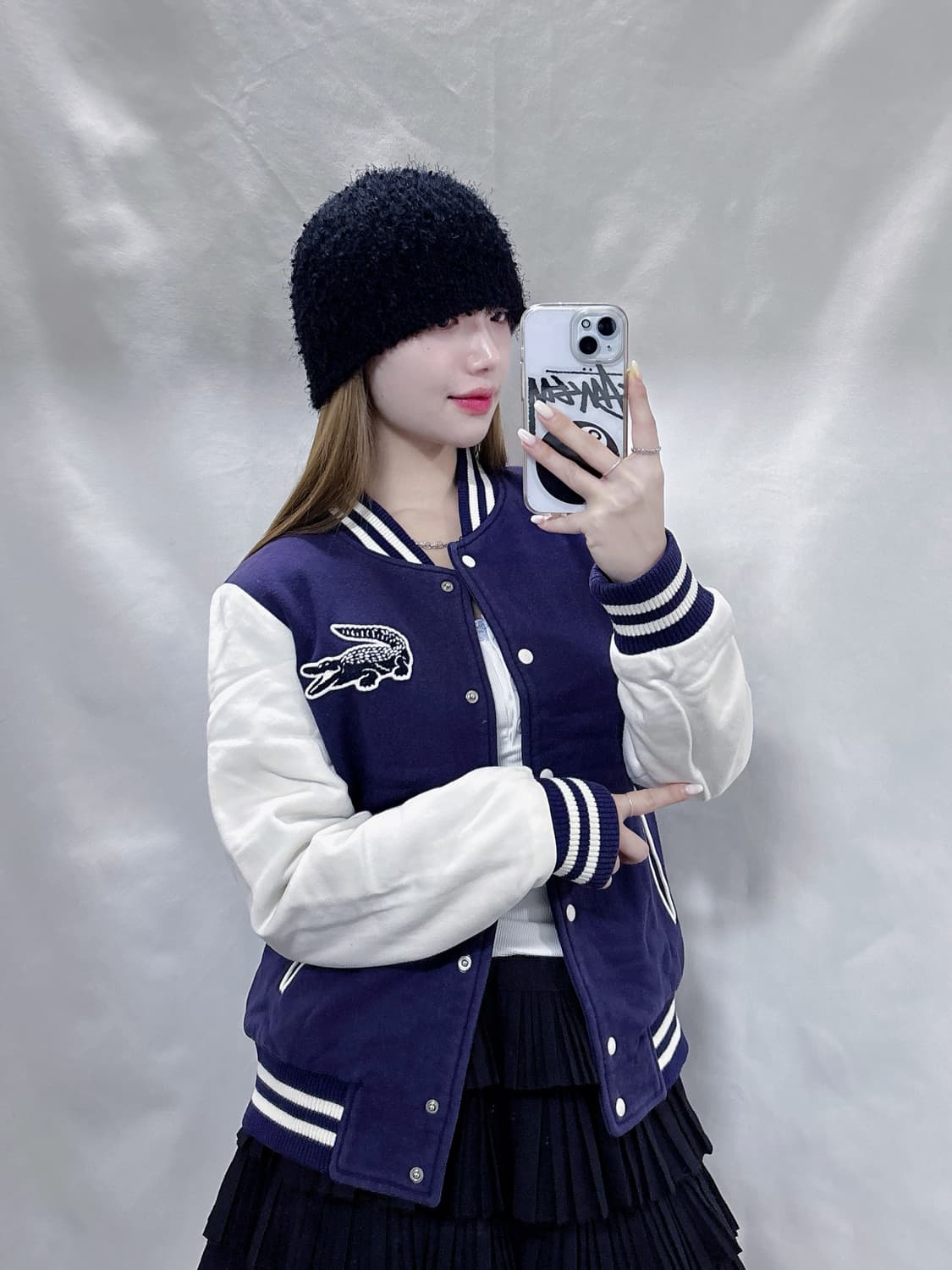 라코스테 코튼 빅로고 자켓  상품이미지1