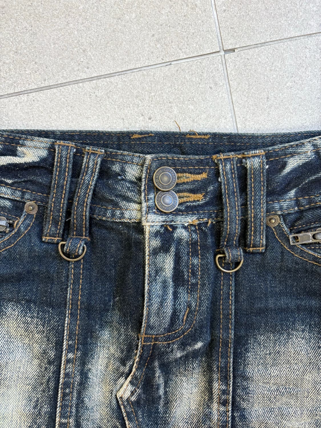 워싱 카고 스커트 상품이미지3