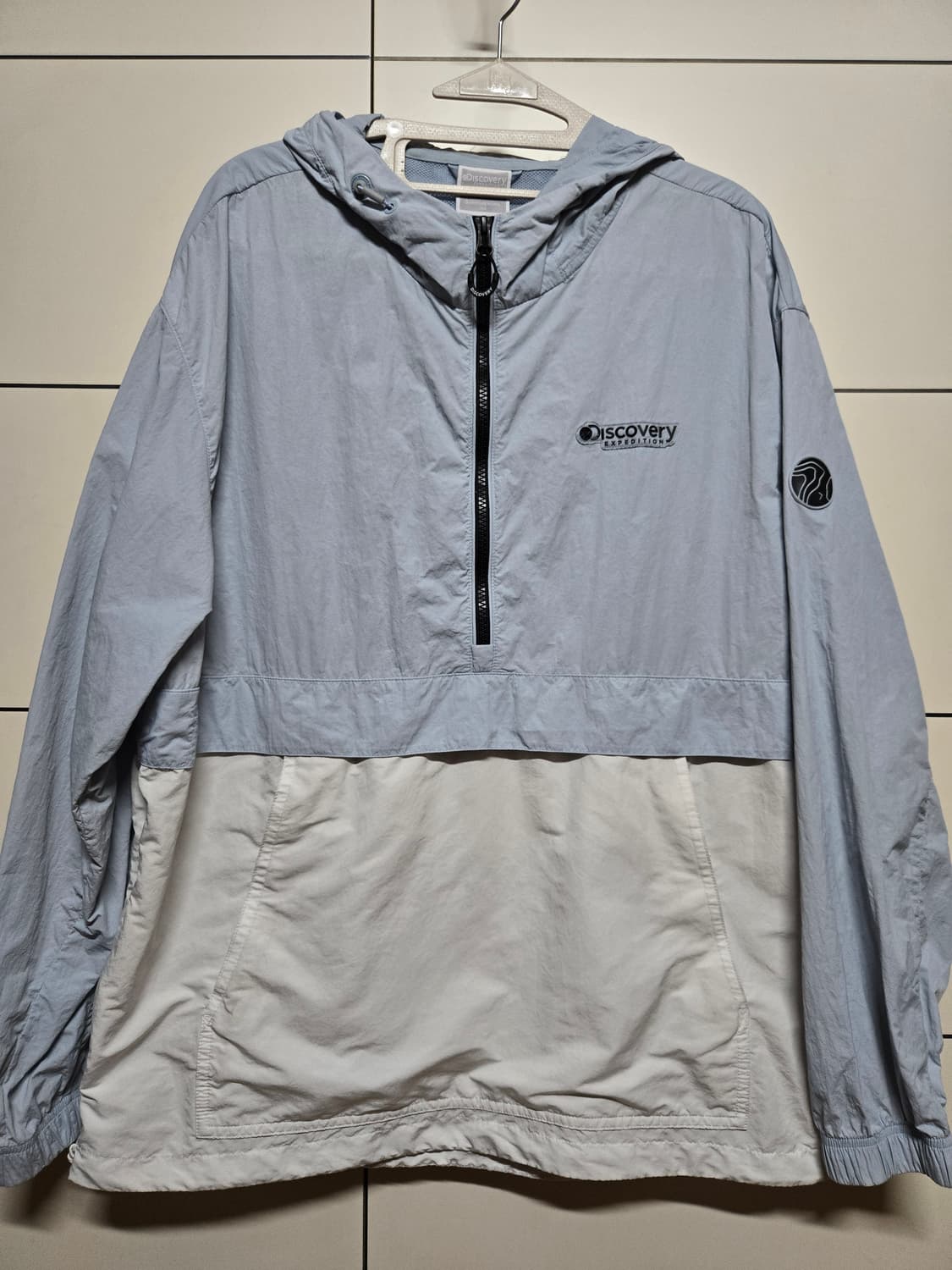 디스커버리 컬러블록 아노락 바람막이 상품이미지2