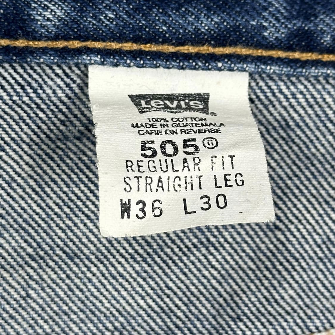 36 00s 리바이스 505 레귤러 스트레이트 데님팬츠 상품이미지5