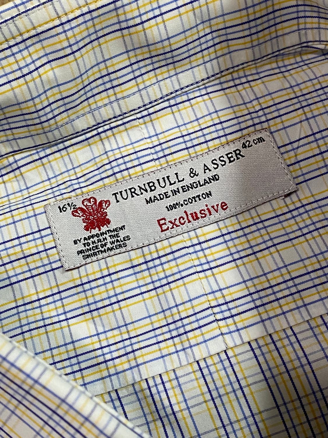 턴불 앤 아서 그래프 체크 버튼 다운 셔츠 16 1/2, 42 상품이미지7
