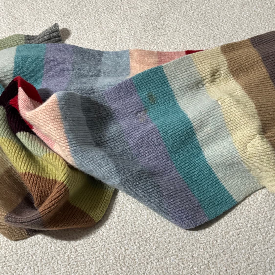 빈티지 갭 GAP 희귀 램스울 100 목도리 상품이미지6