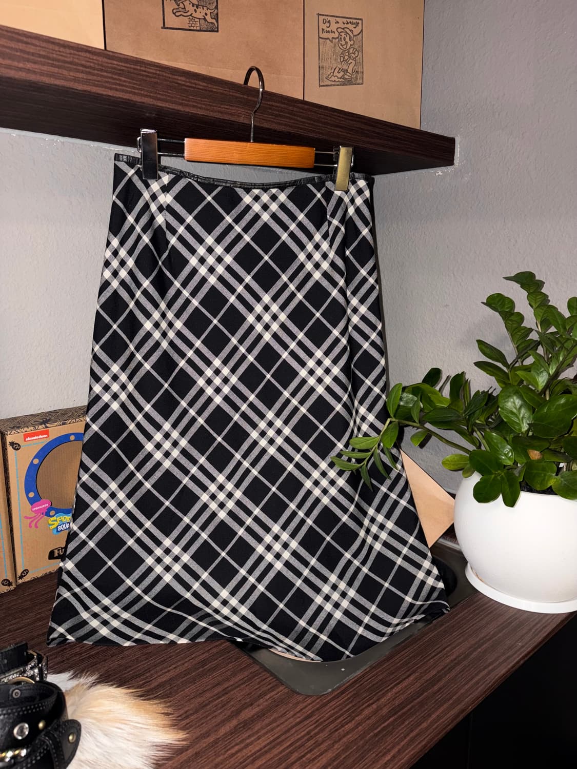 버버리 노바체크 스커트 상품이미지1