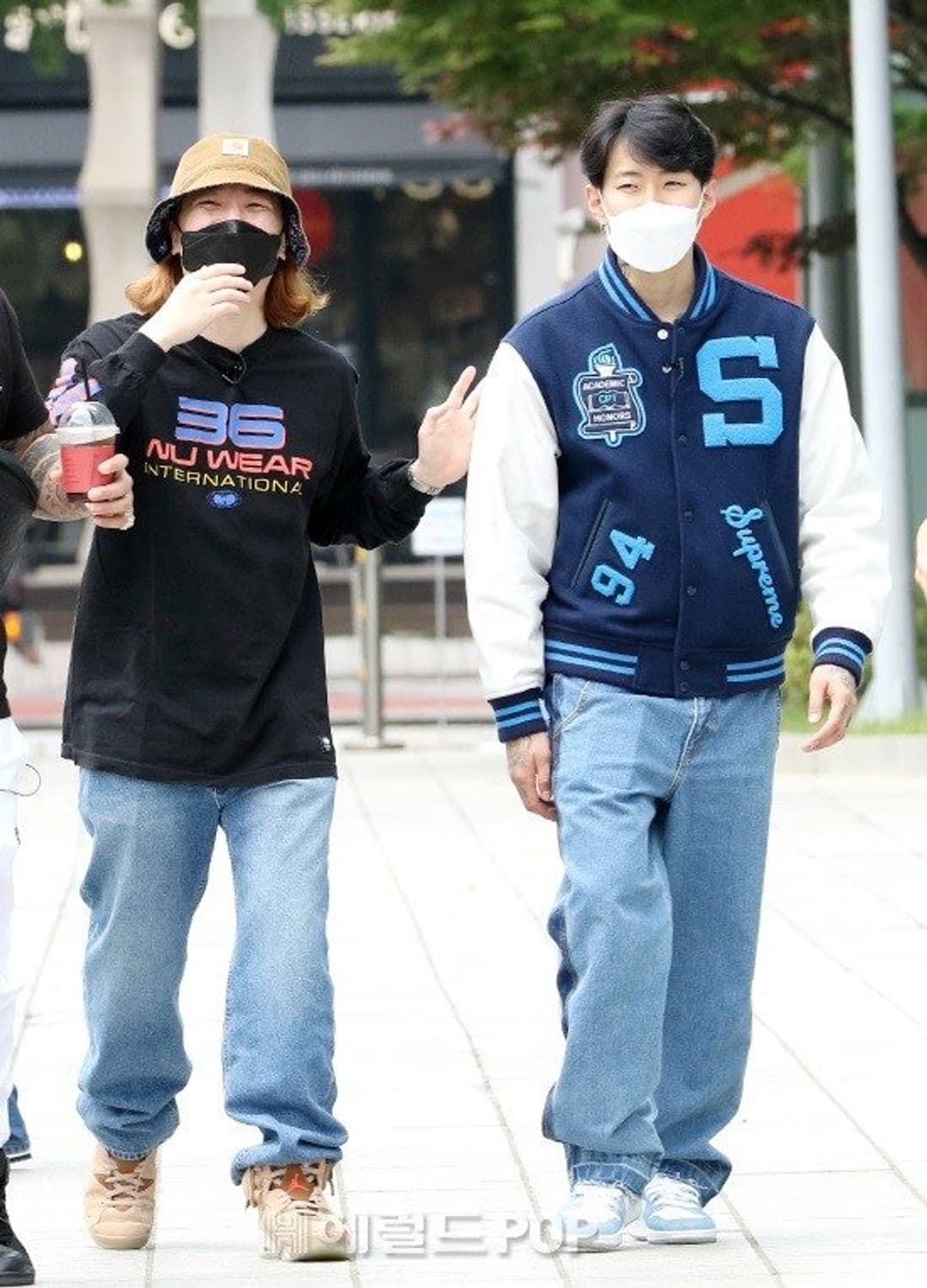 슈프림 슈프림팀 바시티 자켓 블랙 M 상품이미지3