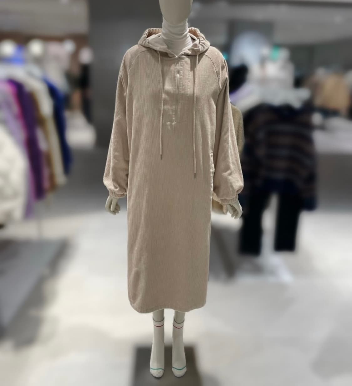 새제품 스튜디오 톰보이 코듀로이 골덴 후드 원피스 상품이미지1