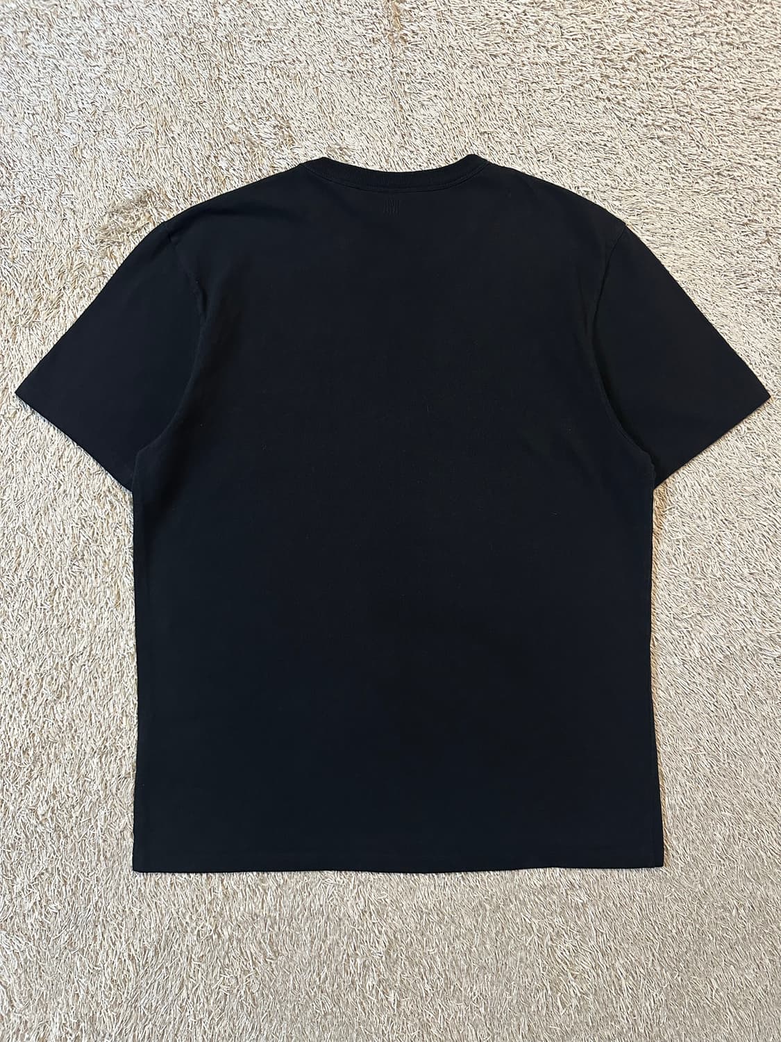 20SS 아미 AMI 스마일리 패치 반팔 티셔츠 블랙 상품이미지4