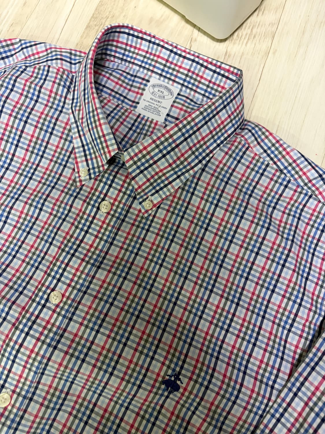 [XXL] 브룩스 브라더스 체크 셔츠 새상품 상품이미지1