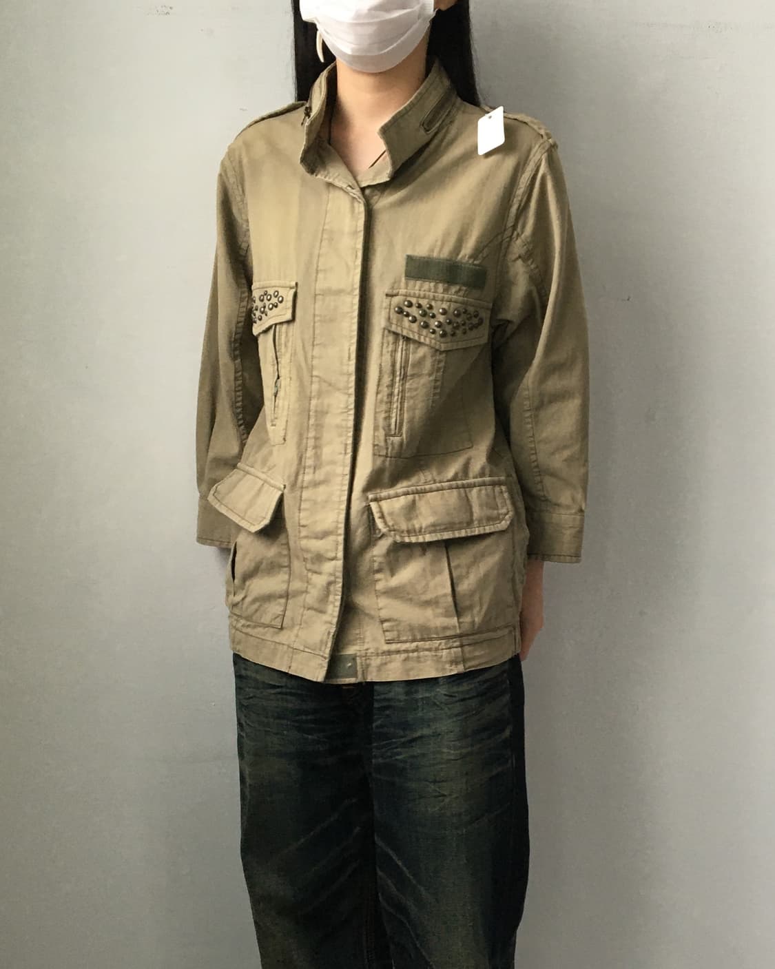 Stud point high neck jacket 상품이미지8