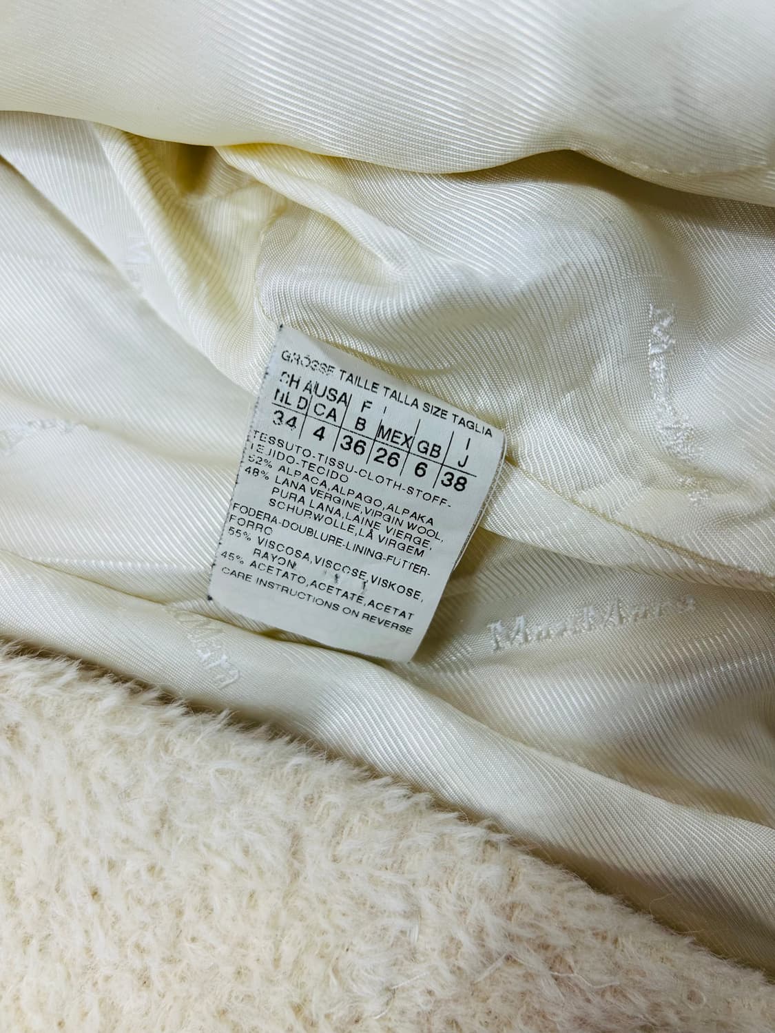 막스마라 알파카 롱코트(38사이즈) 상품이미지6