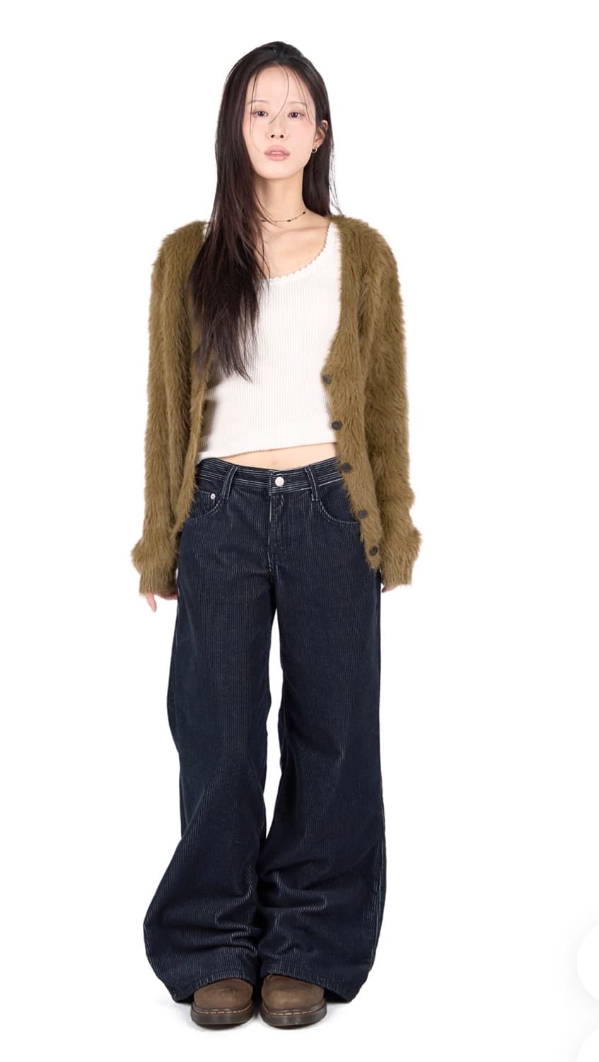 릿킴 브라운 퍼 가디건 상품이미지1