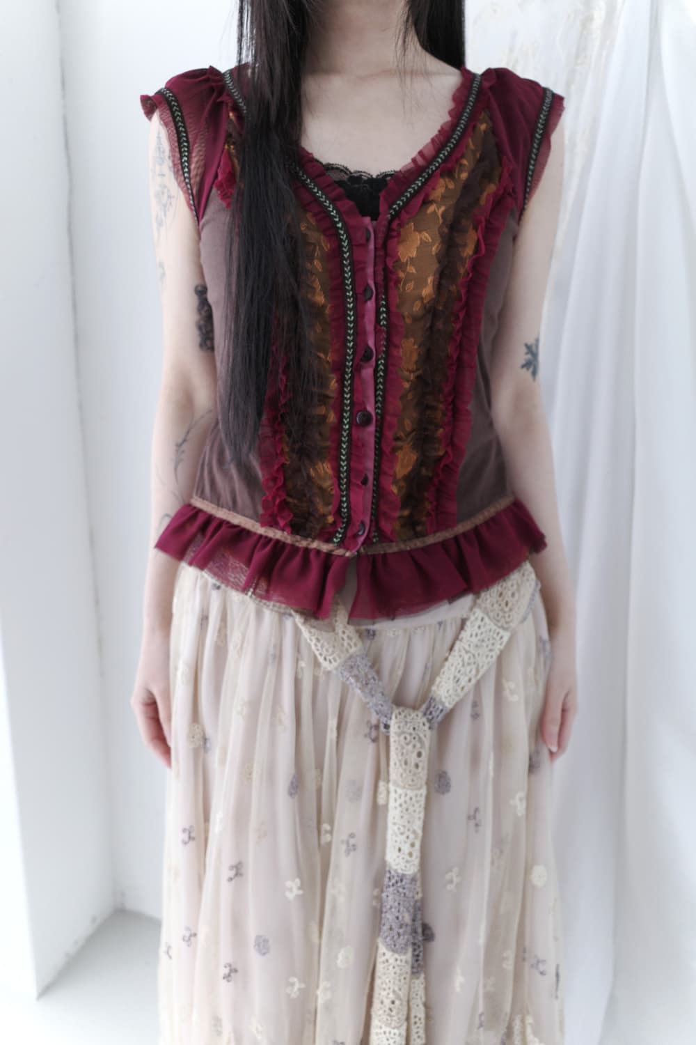 frill sleeveless blosue 상품이미지6