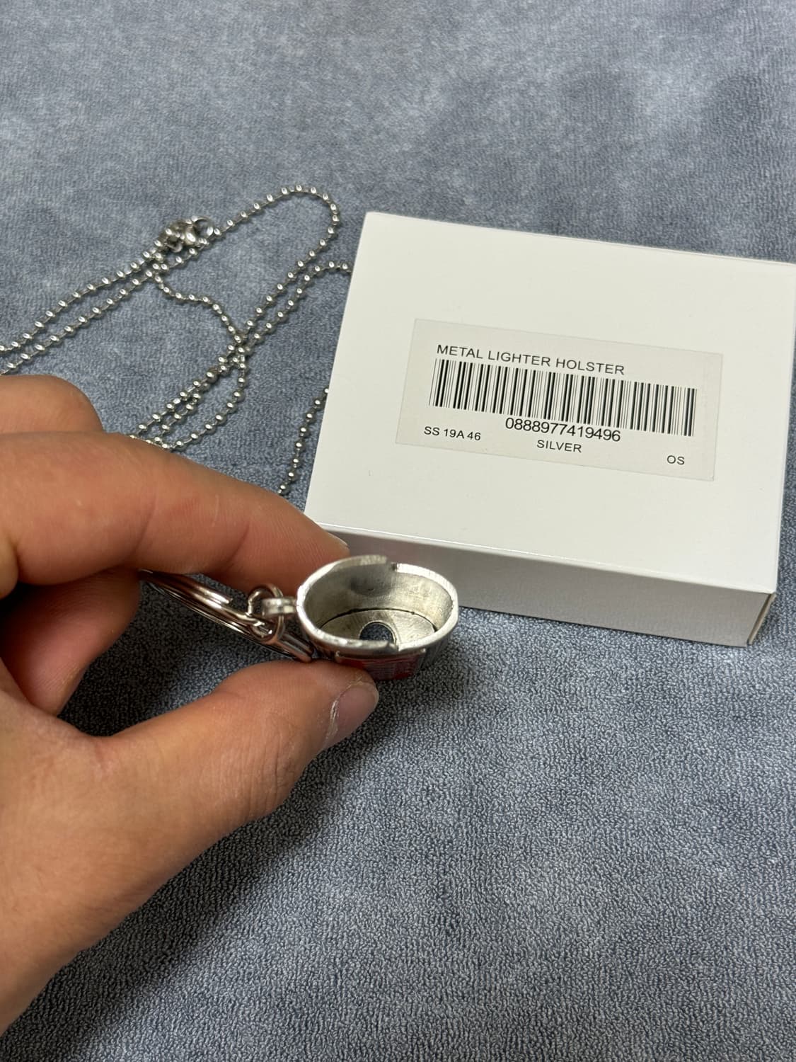 2019ss 슈프림 홀스터 메탈 라이터 케이스 겸 목걸이 상품이미지3