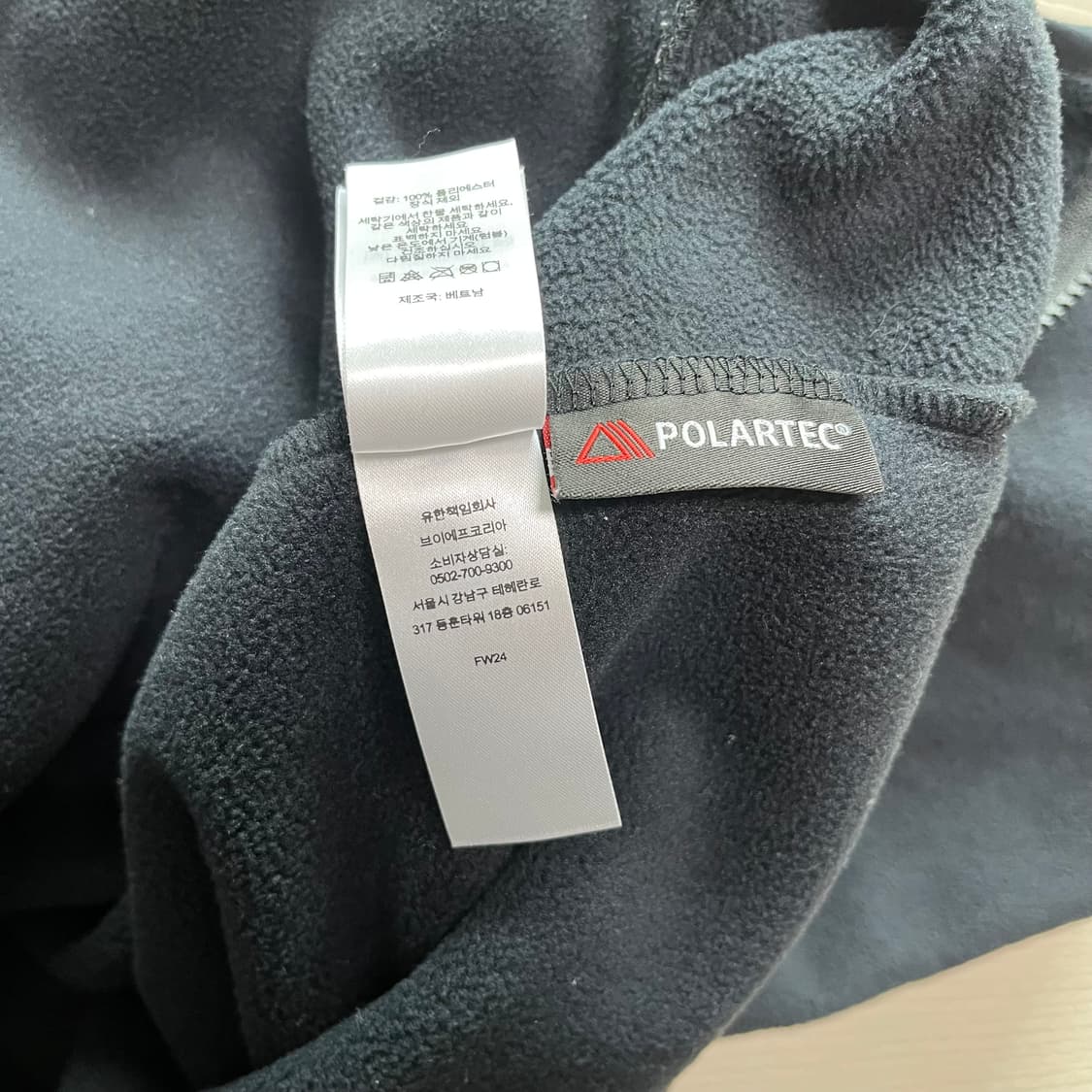 슈프림 24FW 폴라텍 페이스마스크 하프 집 후드 블랙 상품이미지6