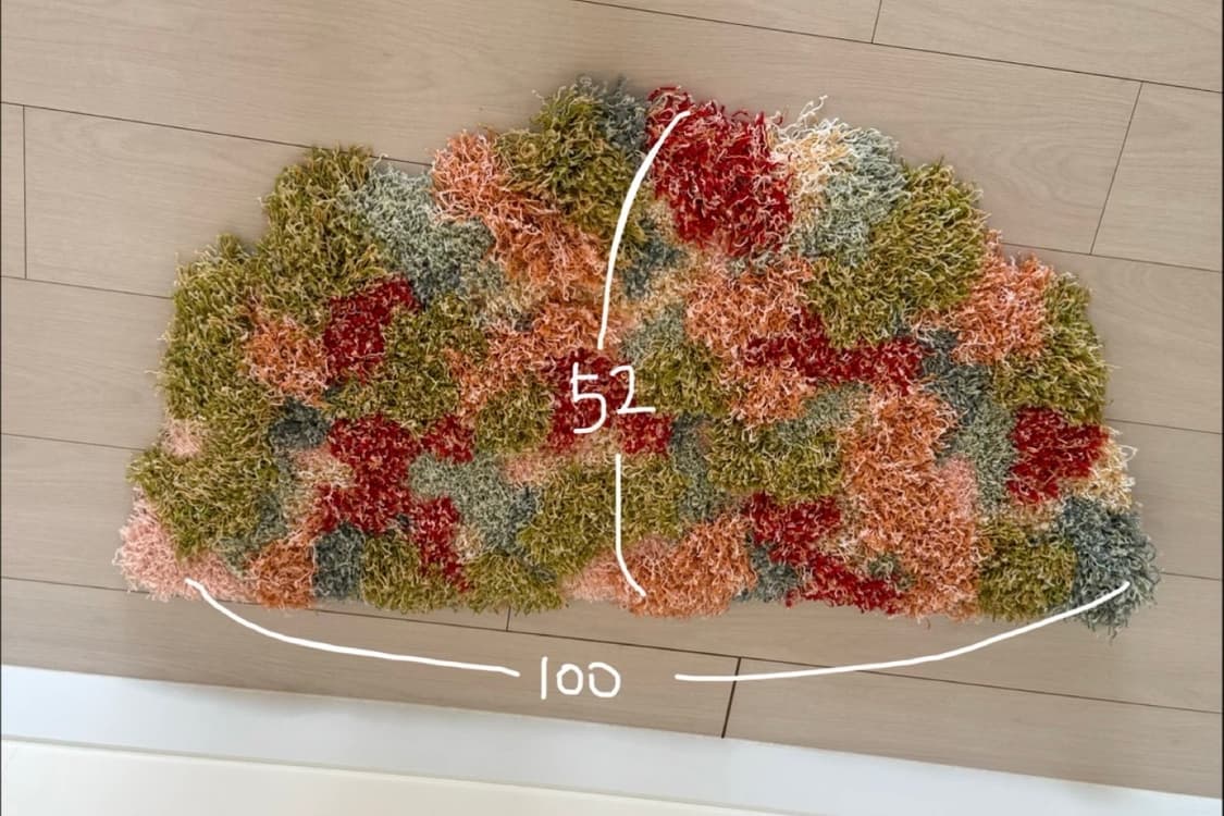 (무료배송,수수료x) 세이투셰 모스 러그 멀티 100*52 판매합니다! 상품이미지2