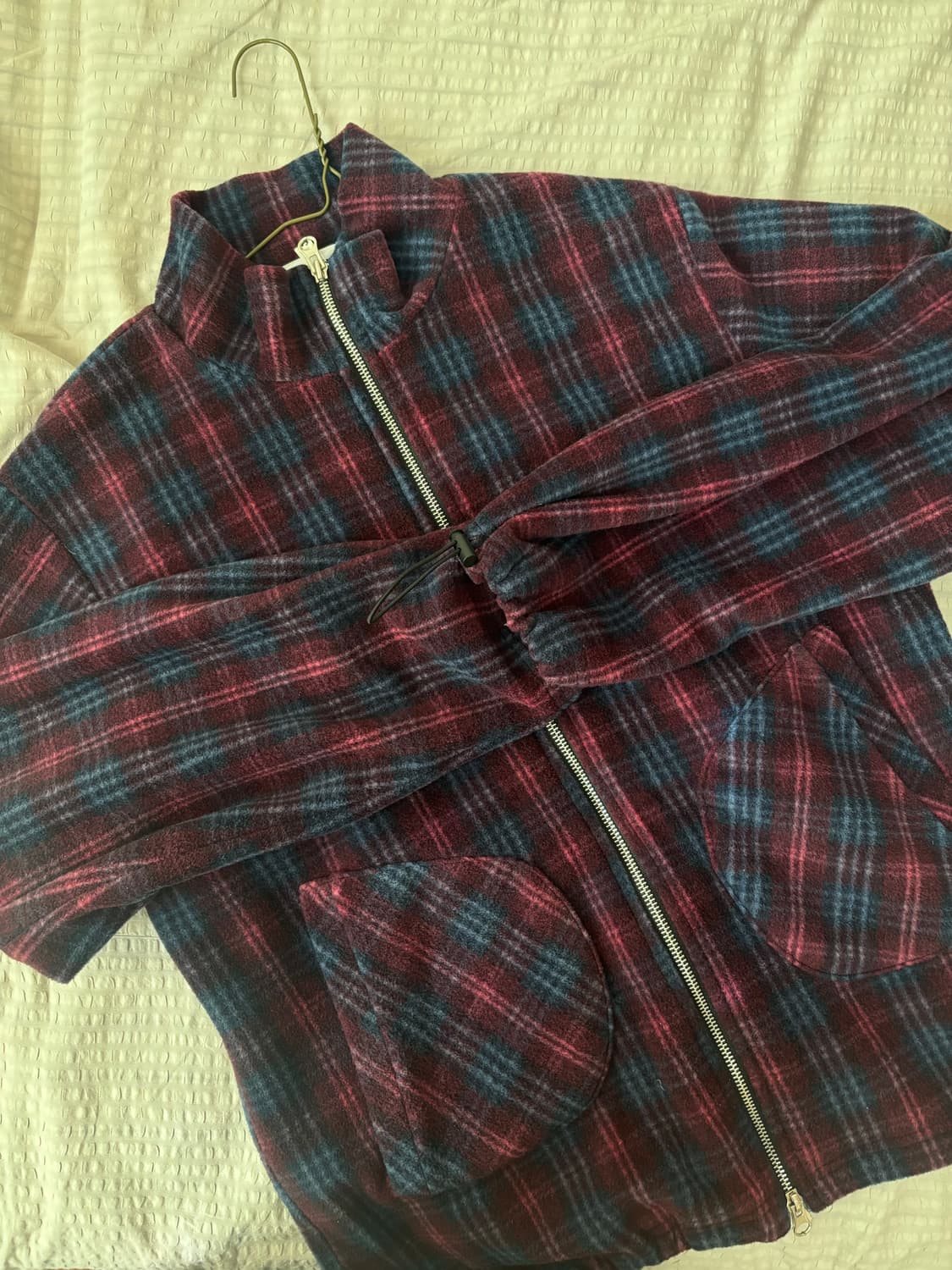 Awsome sauce 체크 후리스 상품이미지1