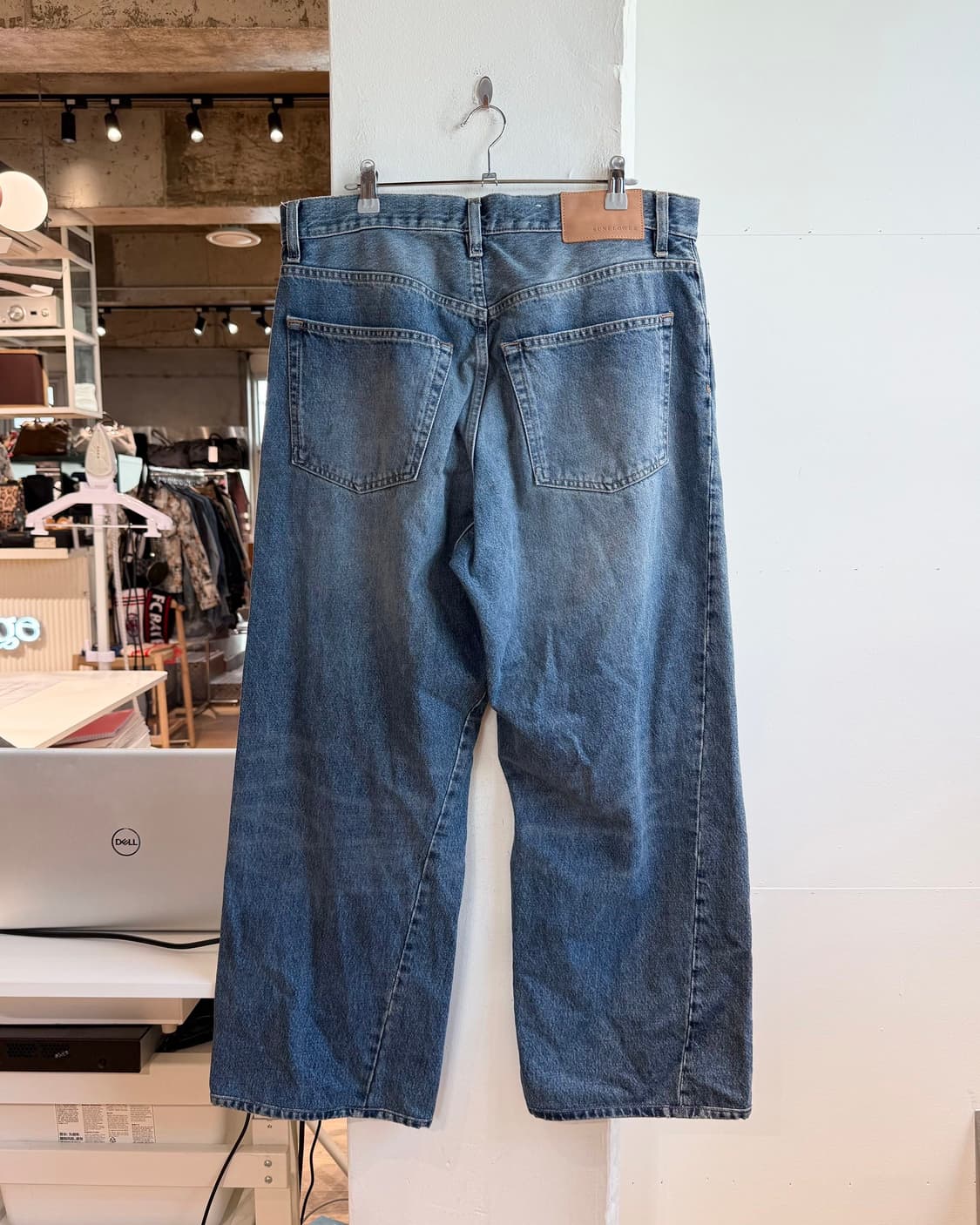 선플라워 데님 와이드 팬츠 상품이미지5
