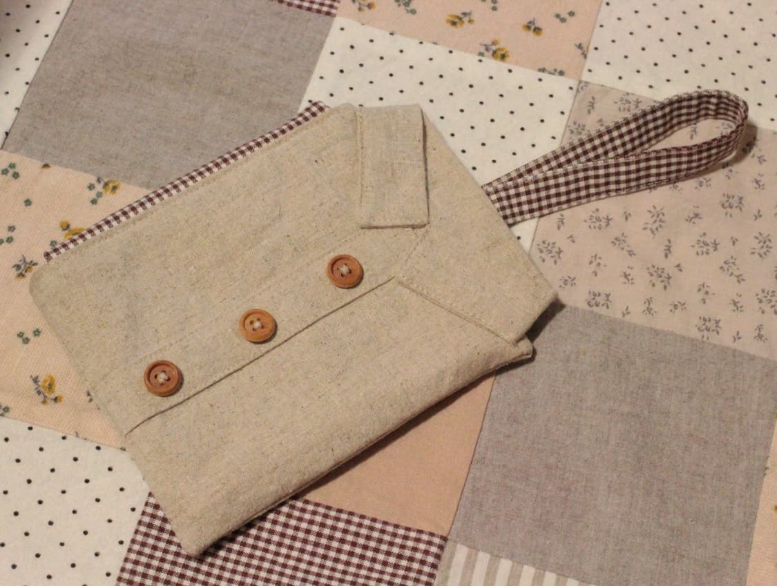 핸드메이드 린넨 셔츠 카드지갑 상품이미지2