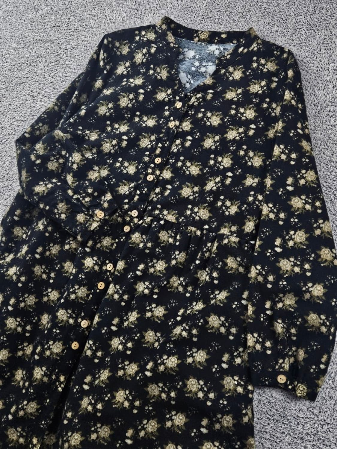 빈티지 플라워 패턴 레이스 원피스 ( L추정 ) / 11251 상품이미지7