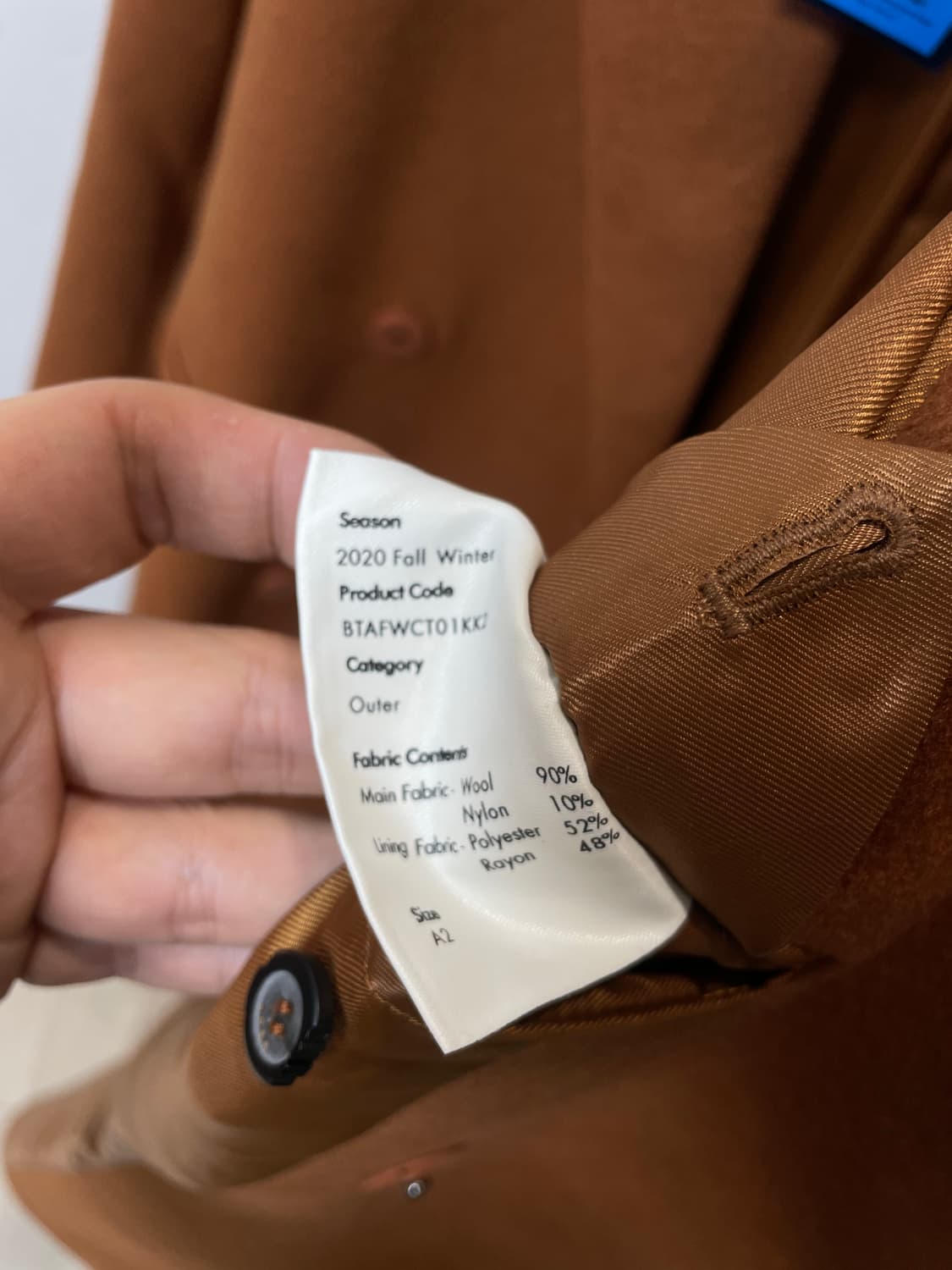 (A2) 아더에러 라돈 카멜 울 코트 상품이미지7