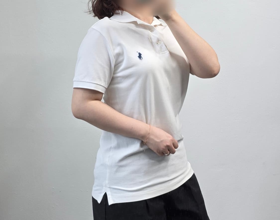[프립]폴로 랄프로렌 화이트 반팔카라티 상품이미지3