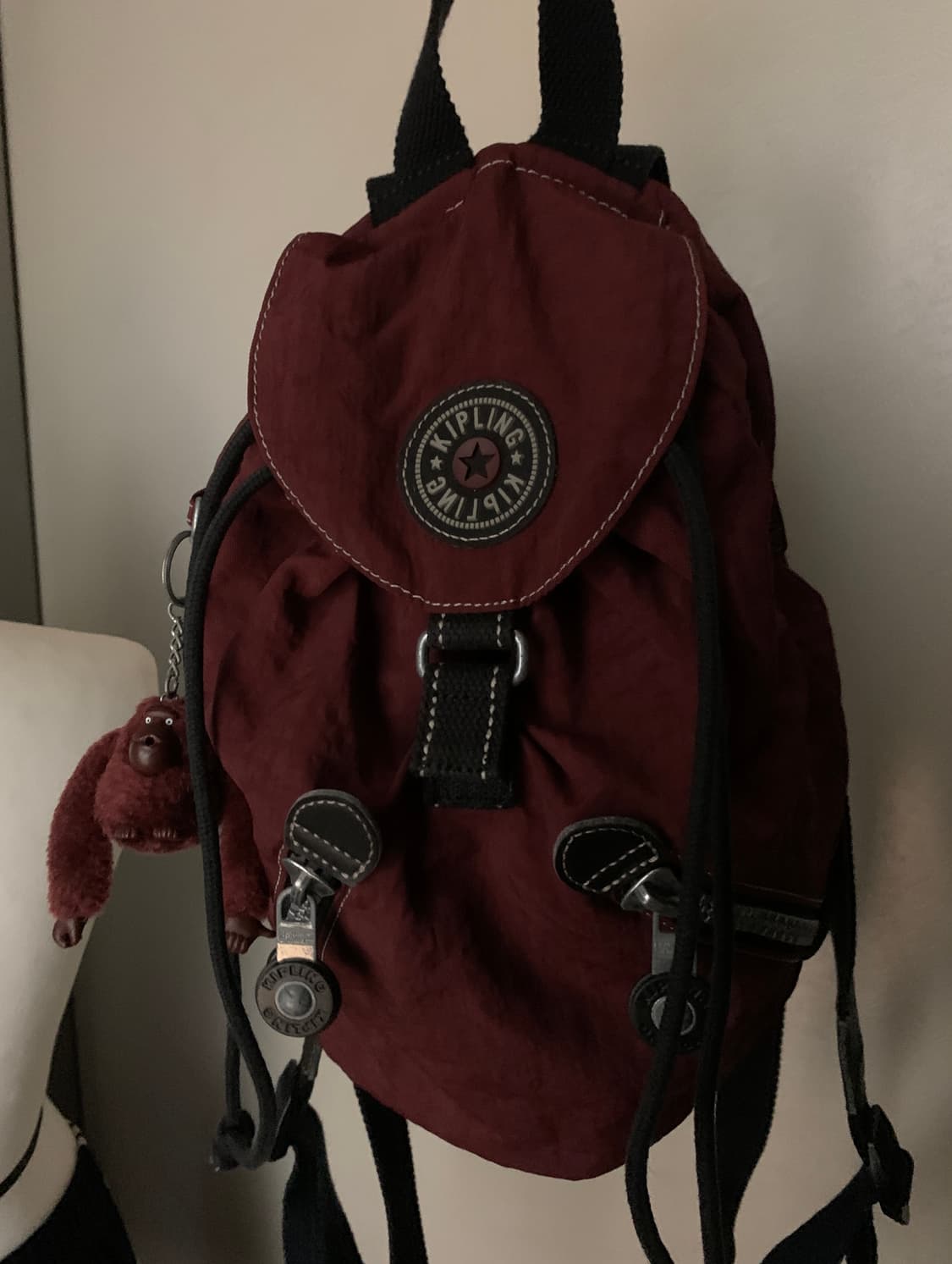 키플링 버건디 백팩 상품이미지2