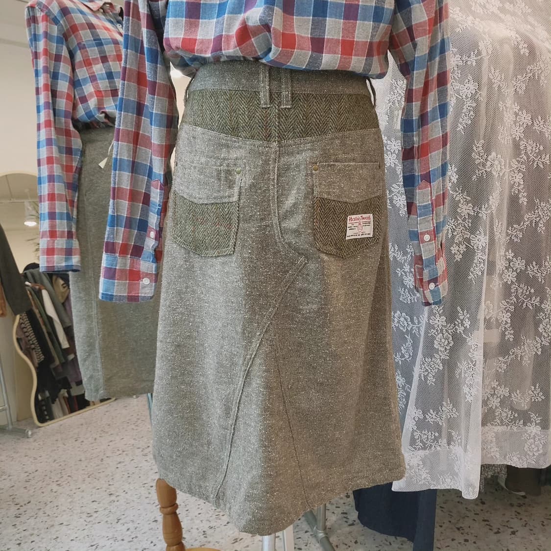 Harris Tweed 캐쥬얼 스커트 상품이미지7