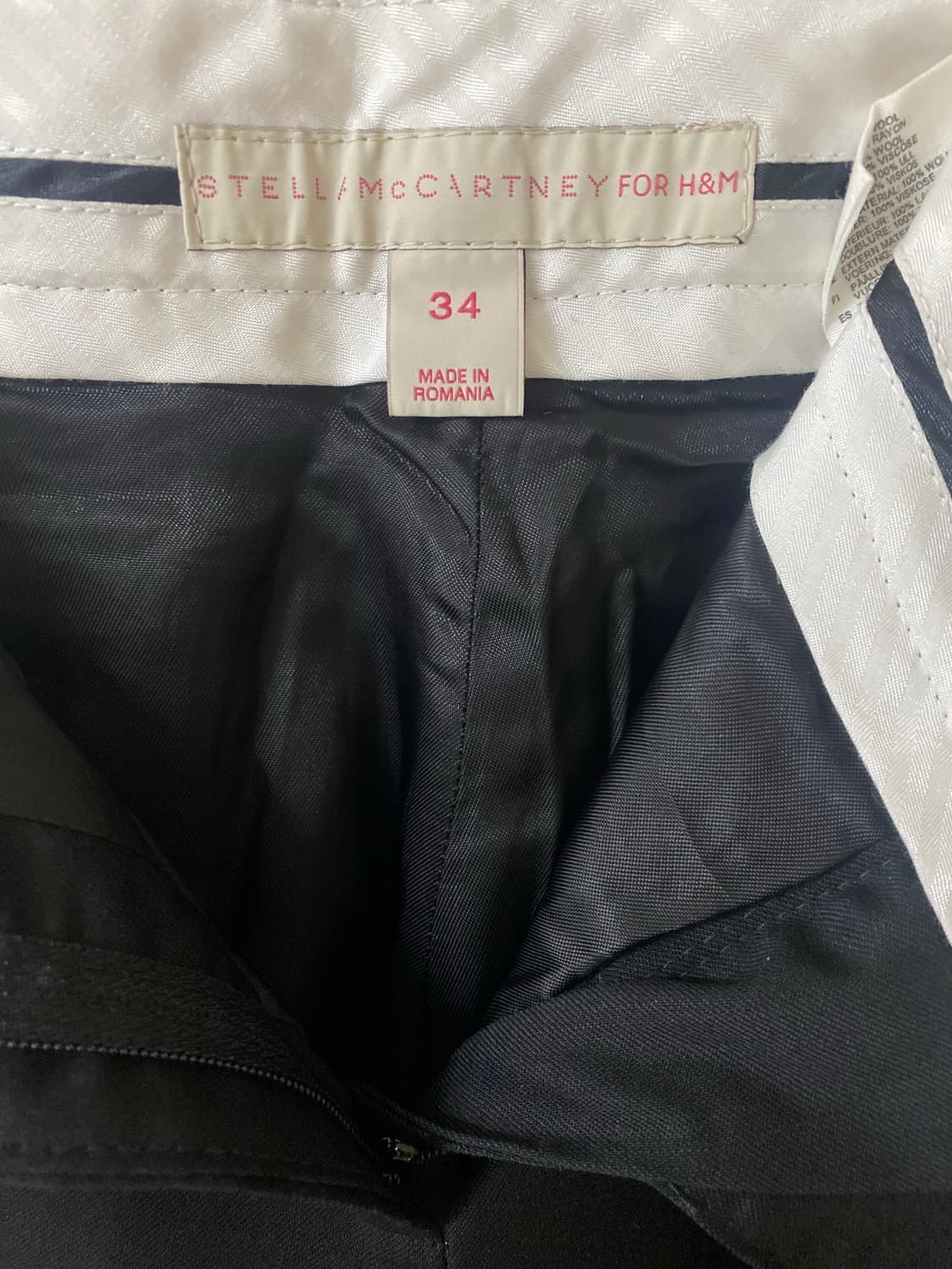 스텔라메카트니 블랙 울 팬츠 와이드팬츠  상품이미지3