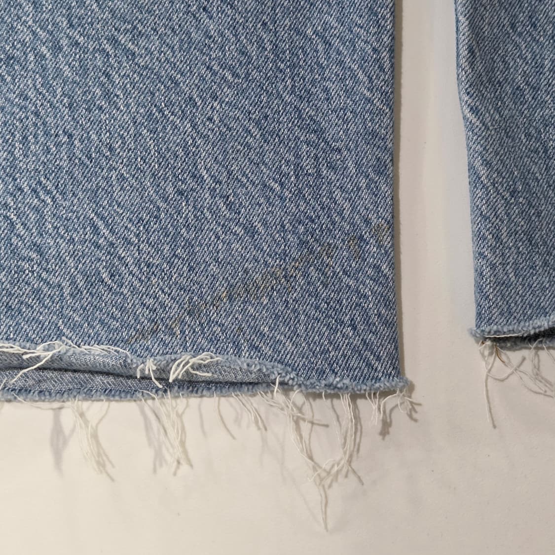 90s 리바이스 501 빅E 프리미엄 연청 컷팅진 26/30 상품이미지9