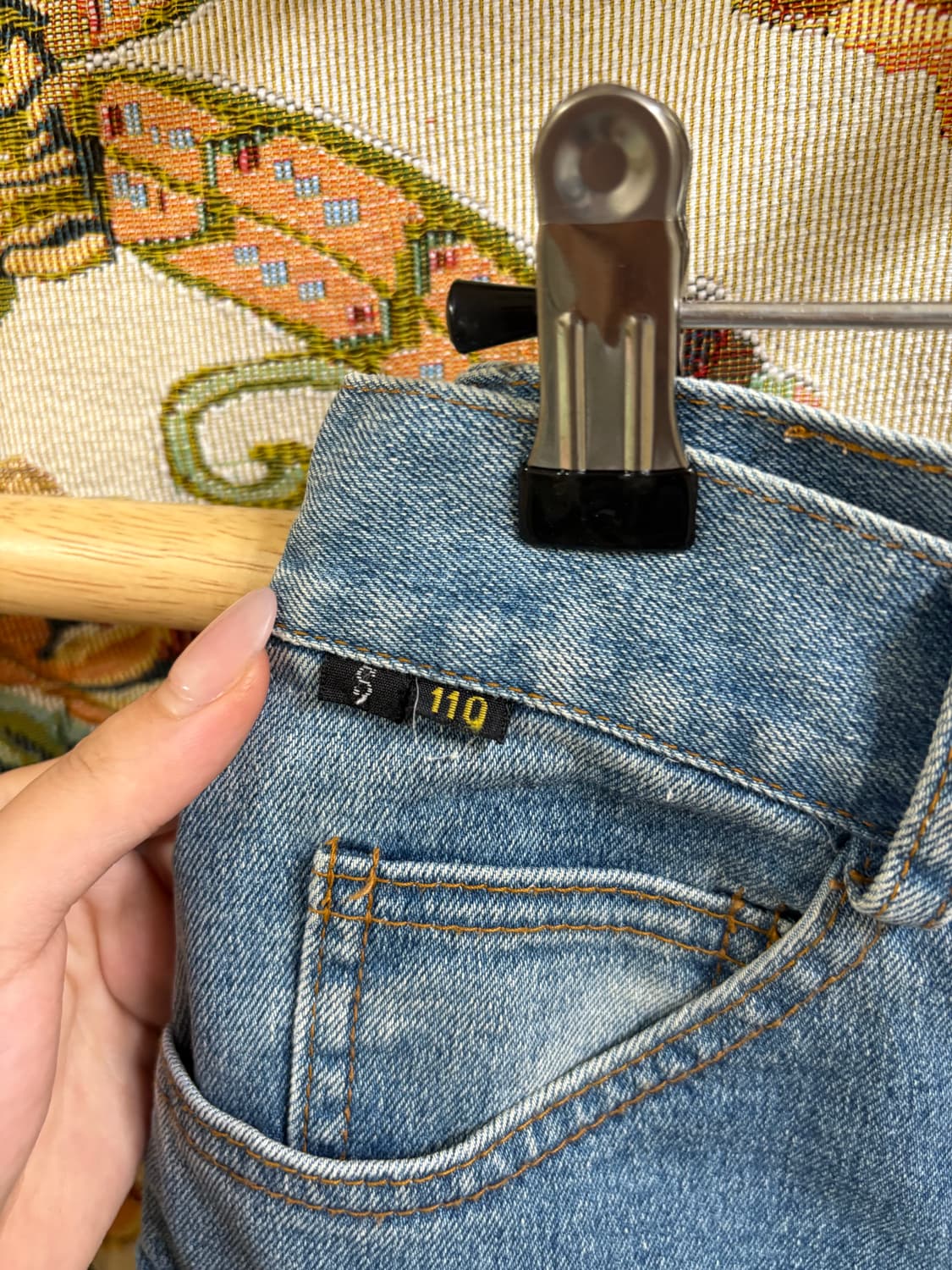 데님 카고 미니스커트 상품이미지3