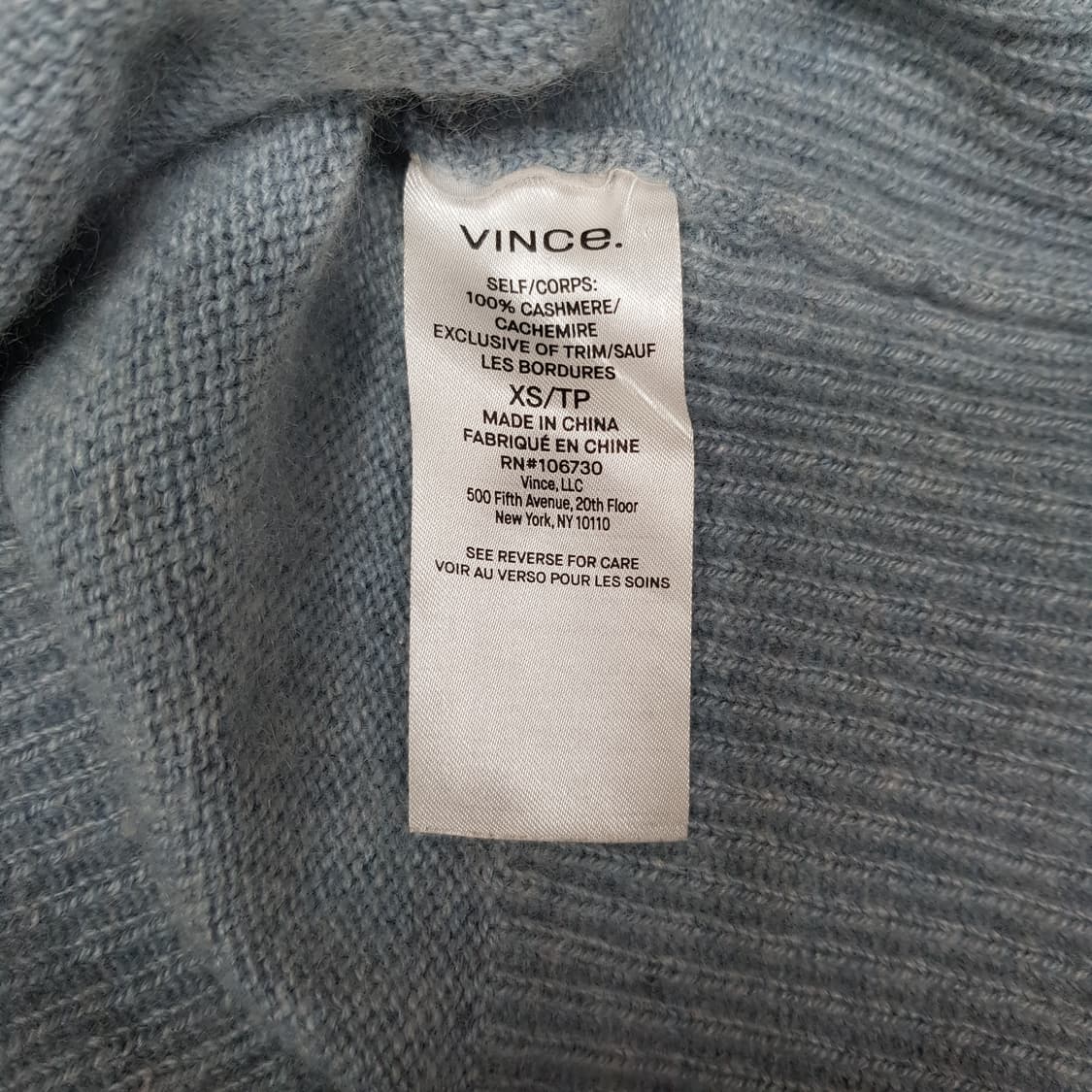 Vince 빈스 캐시미어 니트 스웨터 XS사이즈 상품이미지7