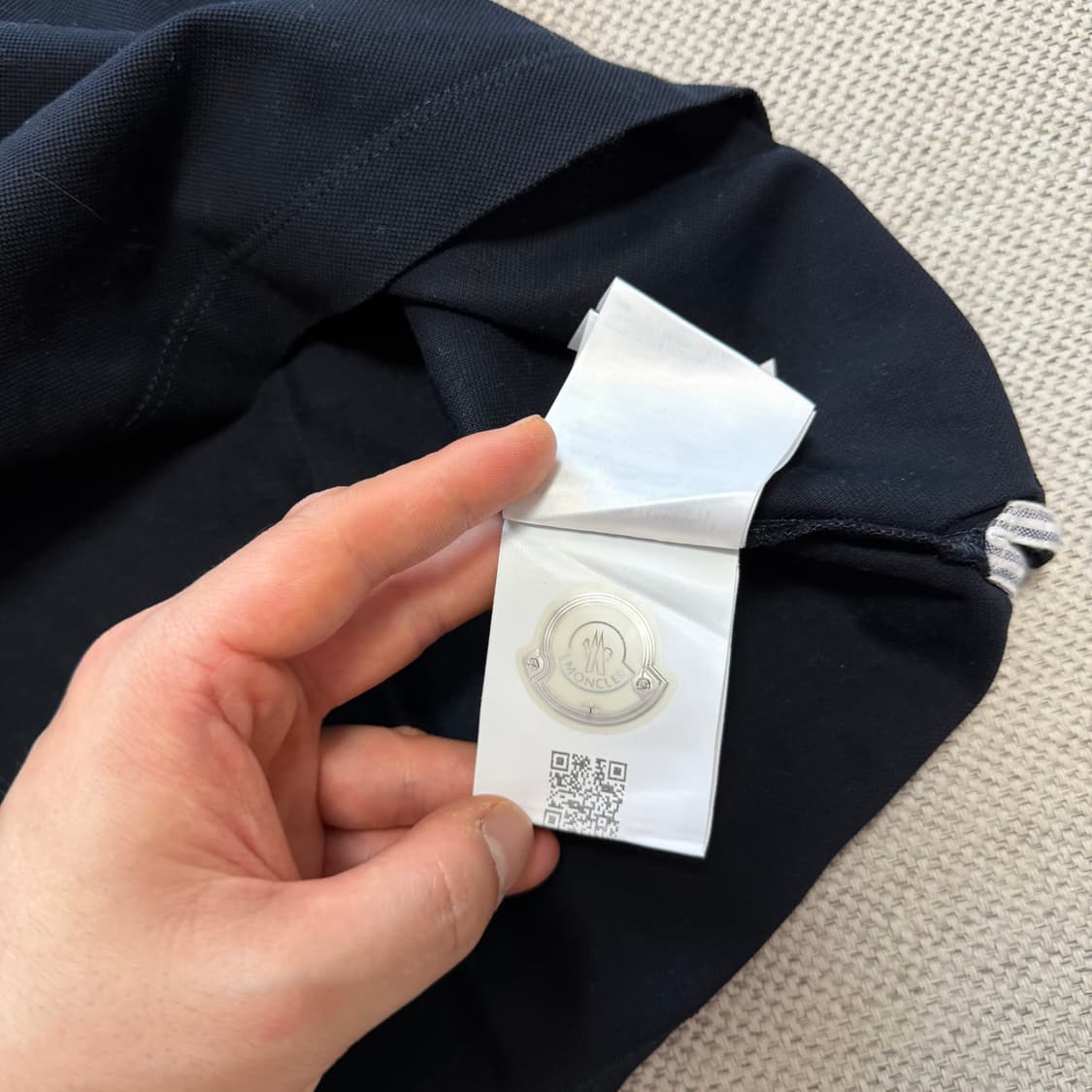 몽클레어 감마블루 삼색 폴로 반팔티 상품이미지7