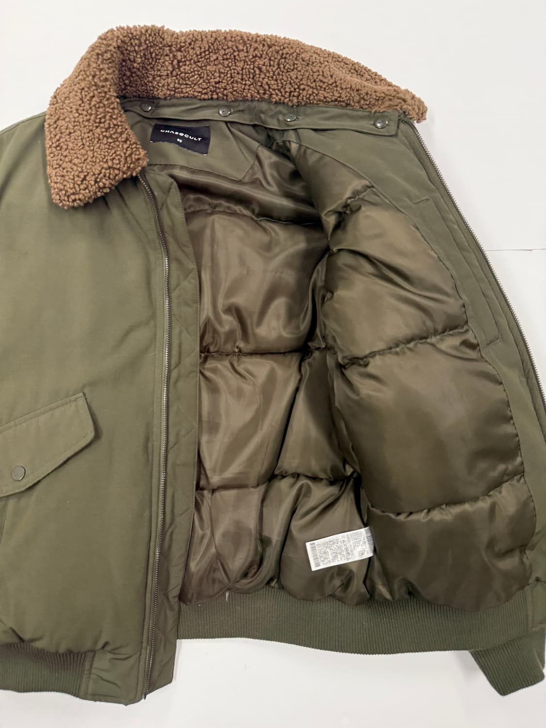 CHASECULT 양털 카라 패딩 블루종 상품이미지5