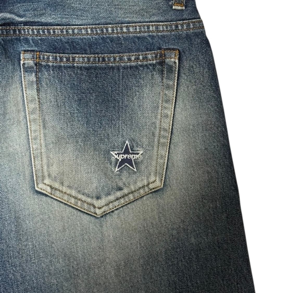 25FW 슈프림 디스트레스드 루즈핏 셀비지 진 32 상품이미지7