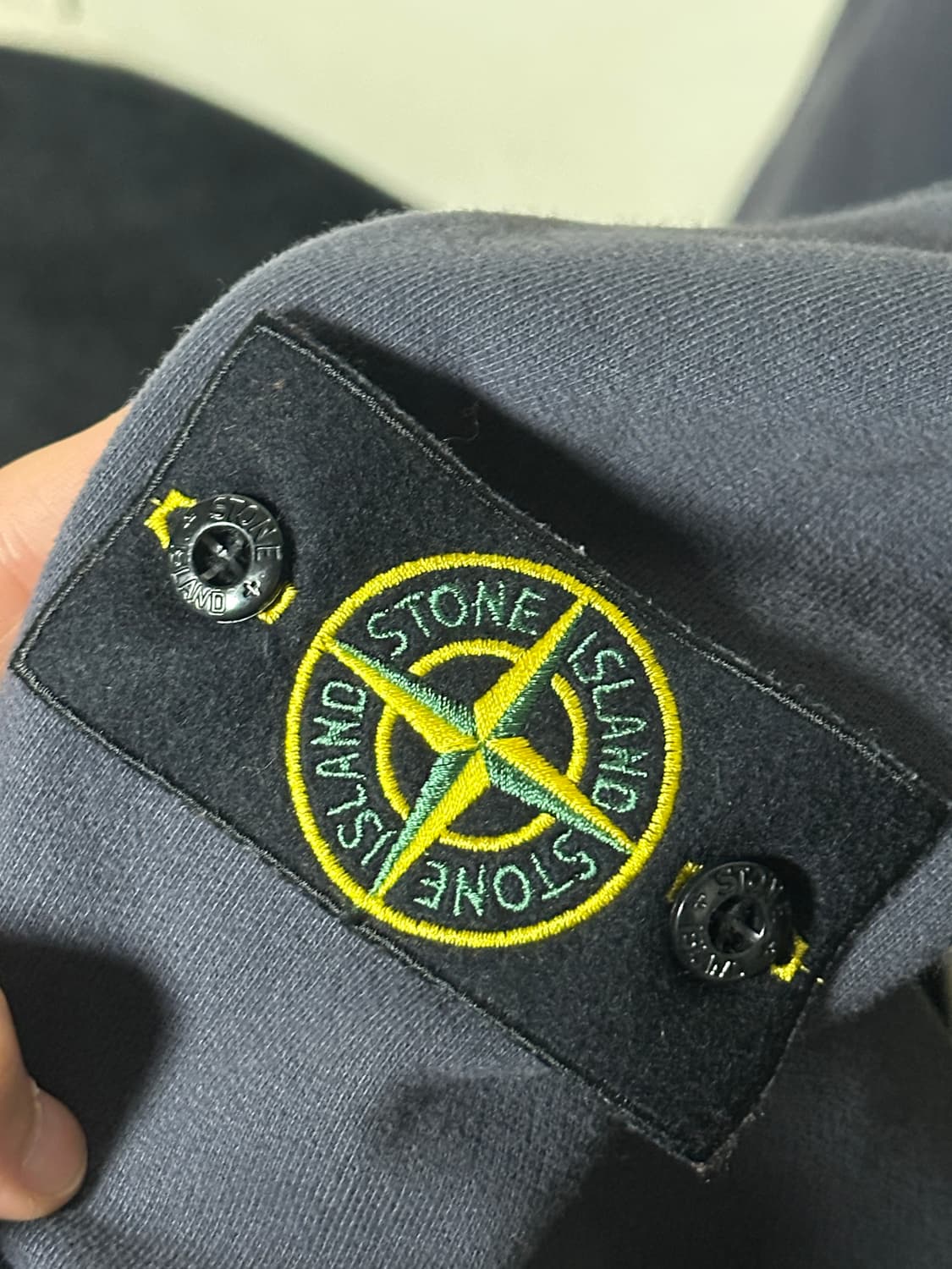 (오케이몰 정품) 스톤아일랜드 와펜 패치 코튼 집업 자켓 L 상품이미지4