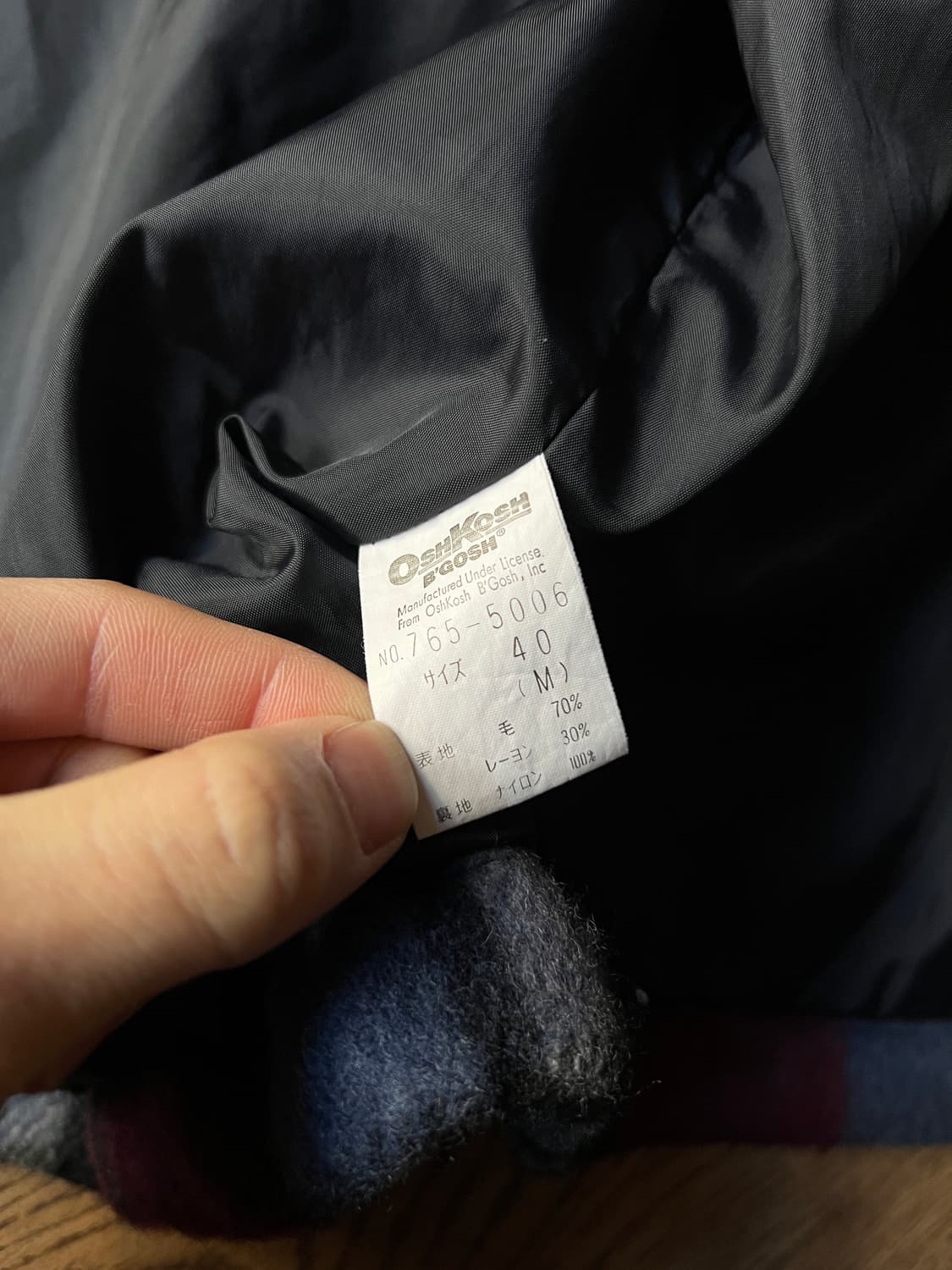 [M]OSHKOSH 오시코시 레드 타탄체크 울 자켓 상품이미지6