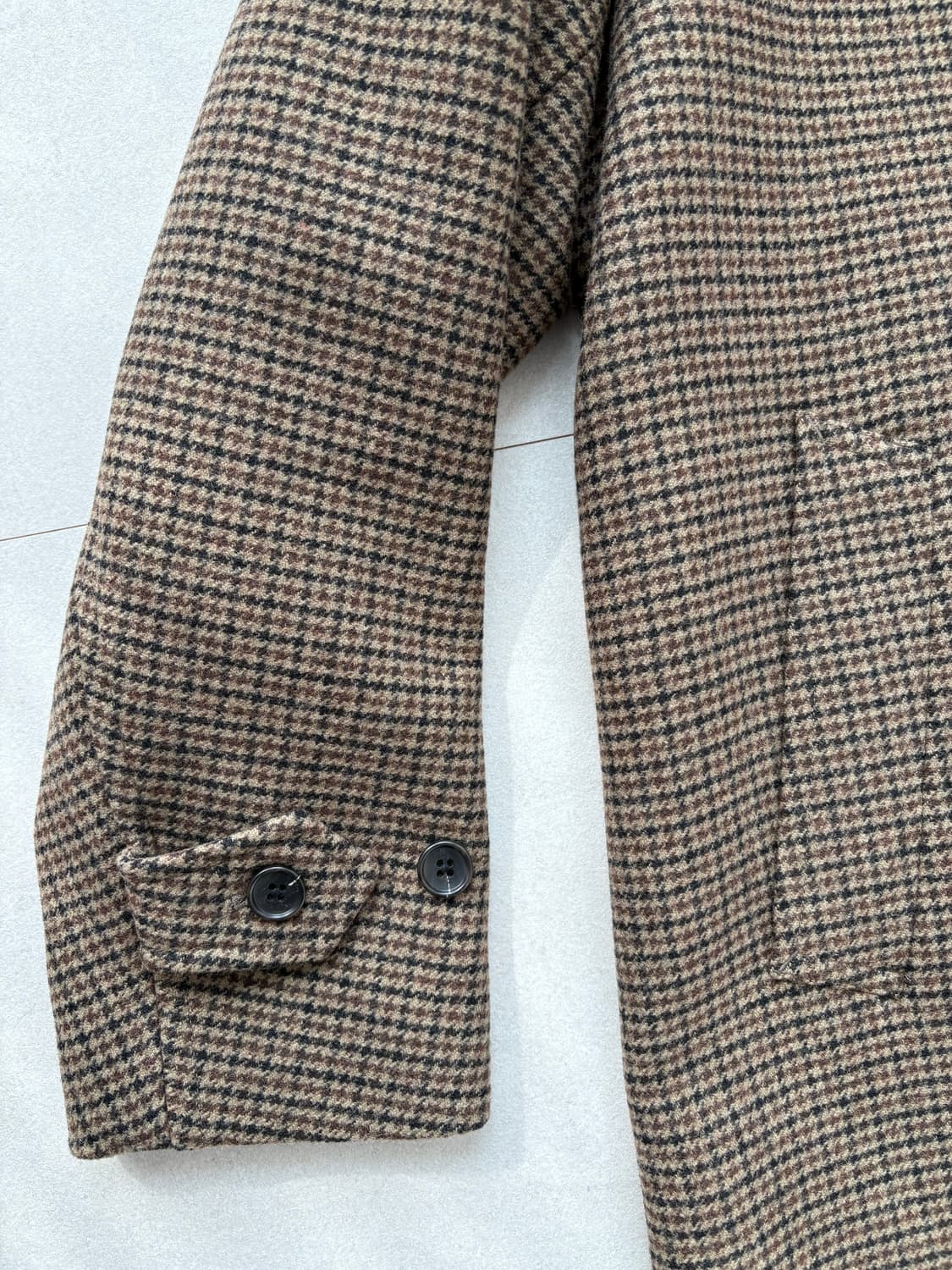 유니클로 발마칸 코트(패턴) 34 BROWN 상품이미지5