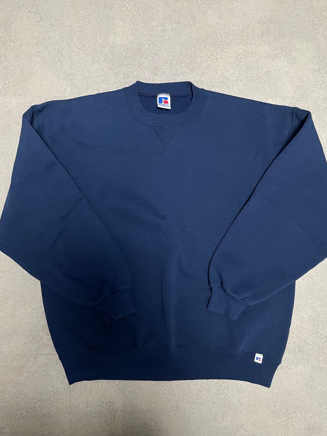 90s USA 러셀 RUSSELL 스웻 셔츠 맨투맨 네이비 상품이미지2