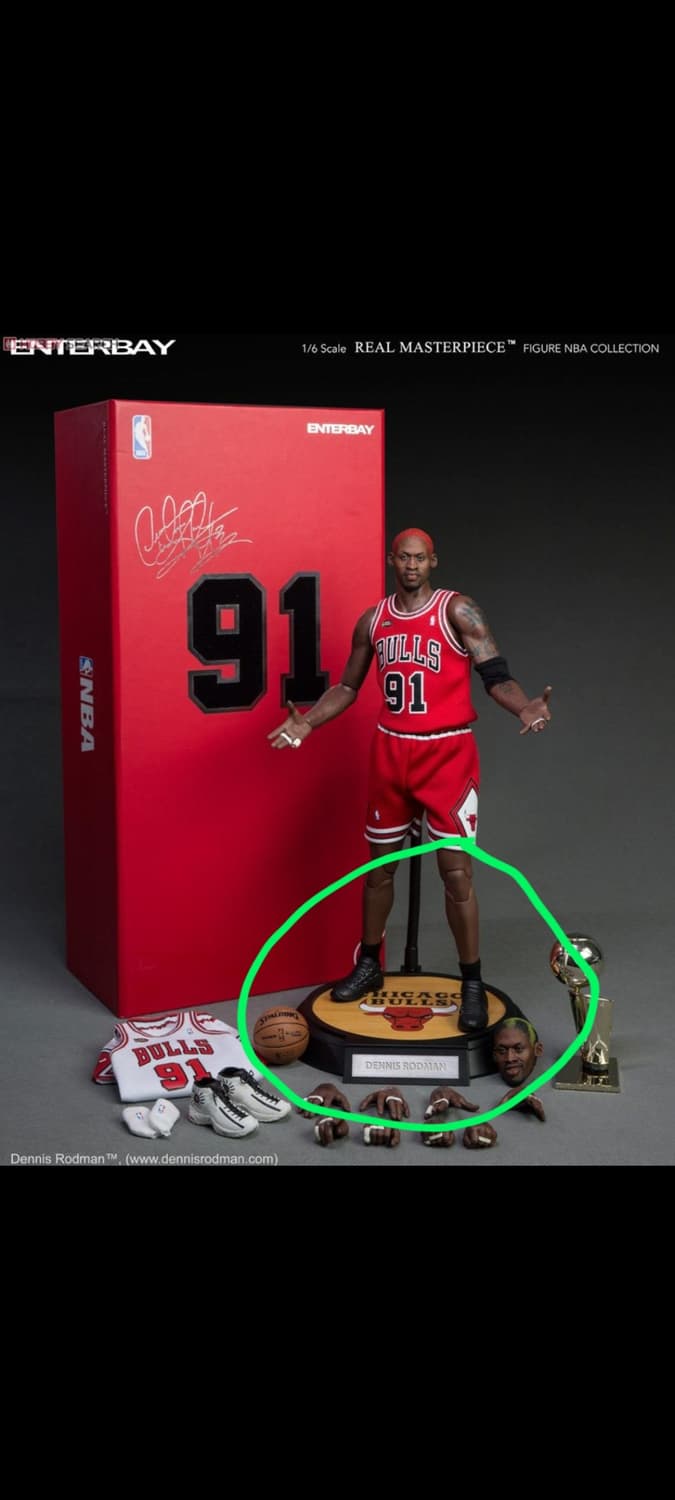 Enterbay 1/6 "데니스 로드맨" 거치대 (핫토이X작가작) 상품이미지2