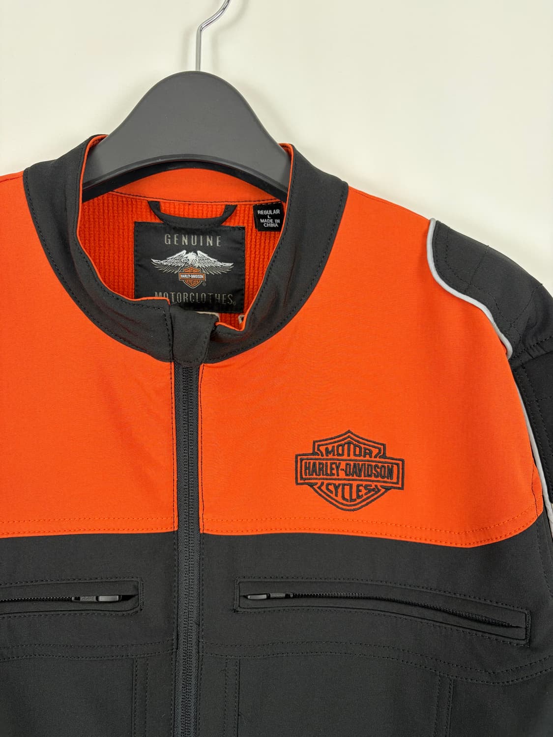 a109) 할리데이비슨 컬러블록 소프트쉘 자켓 상품이미지2