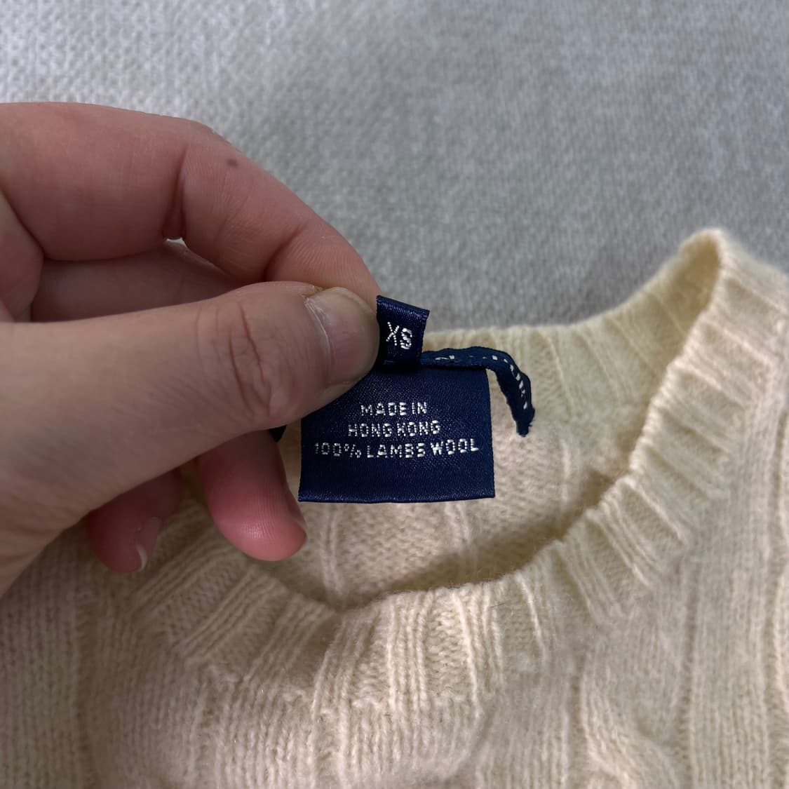 W 90 폴로랄프로렌 램스울 꽈배기 니트 상품이미지5