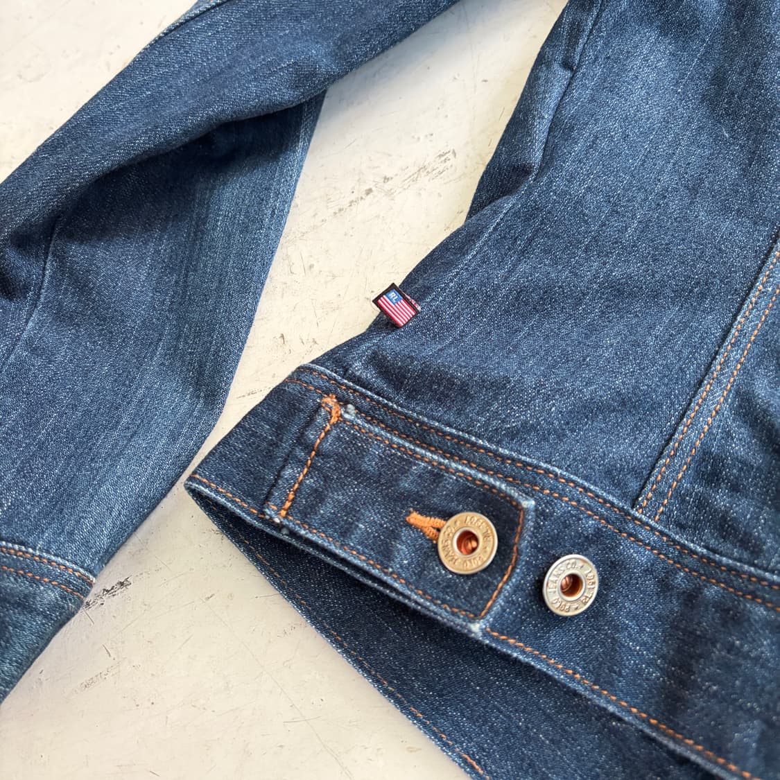 POLO JEANS CO 폴로진스 빈티지 데님 트러커 자켓 S 상품이미지10