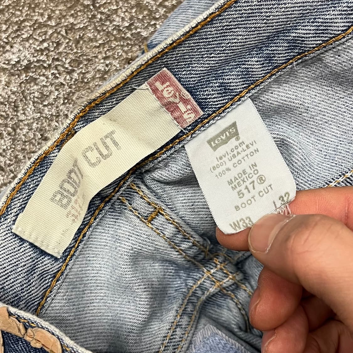 00s 리바이스517 데님 부츠컷 (33“) 상품이미지7