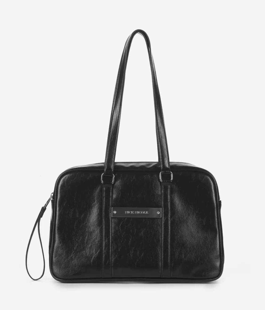 닉앤니콜 블랙 숄더백 (크리스탈 보스턴백) 상품이미지1