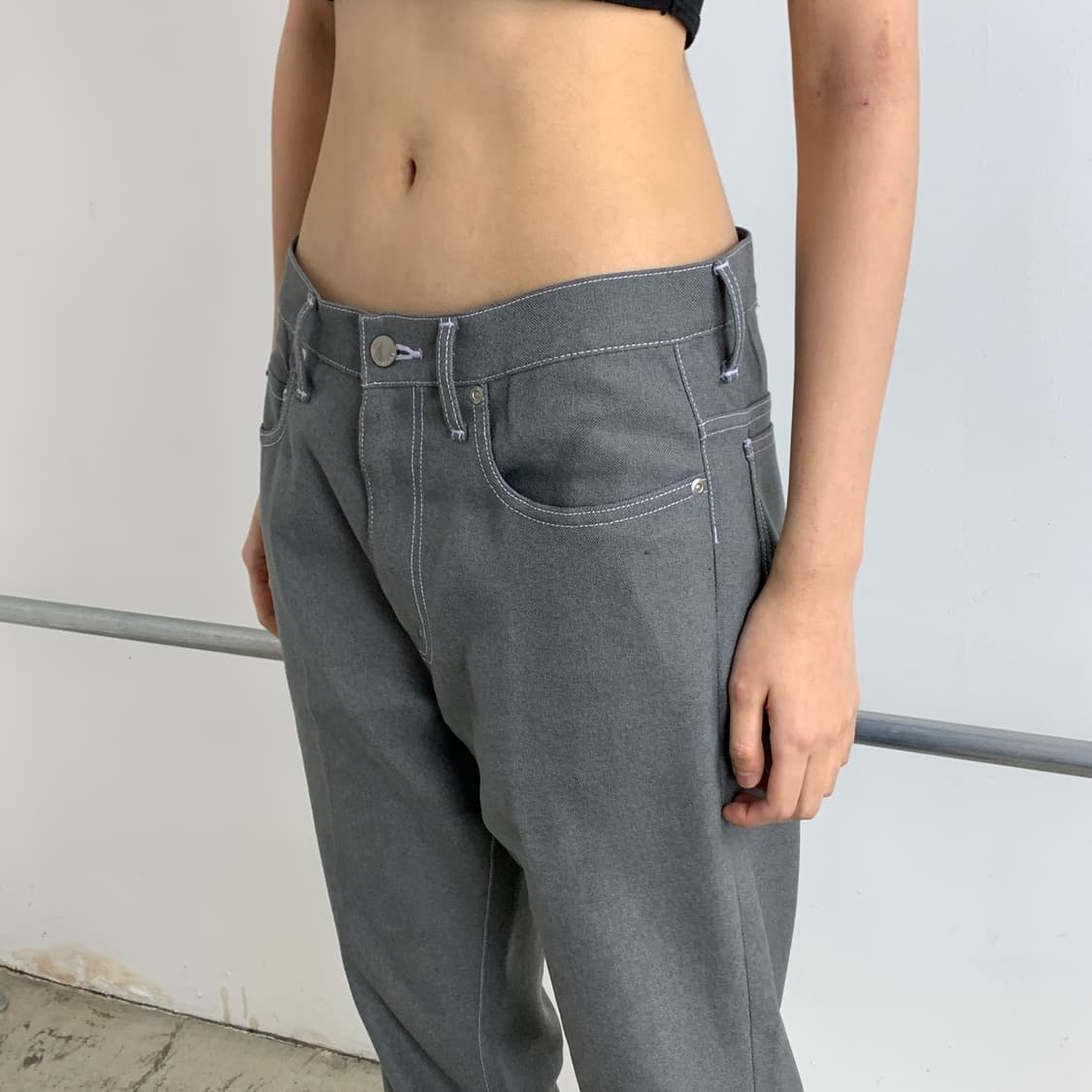 지에다 플레어핏 폴리 슬랙스 상품이미지2