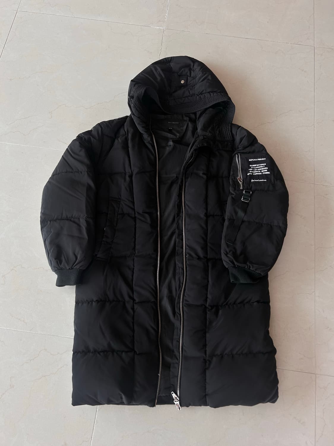 카이아크만 블랙 롱패딩 남성 상품이미지2